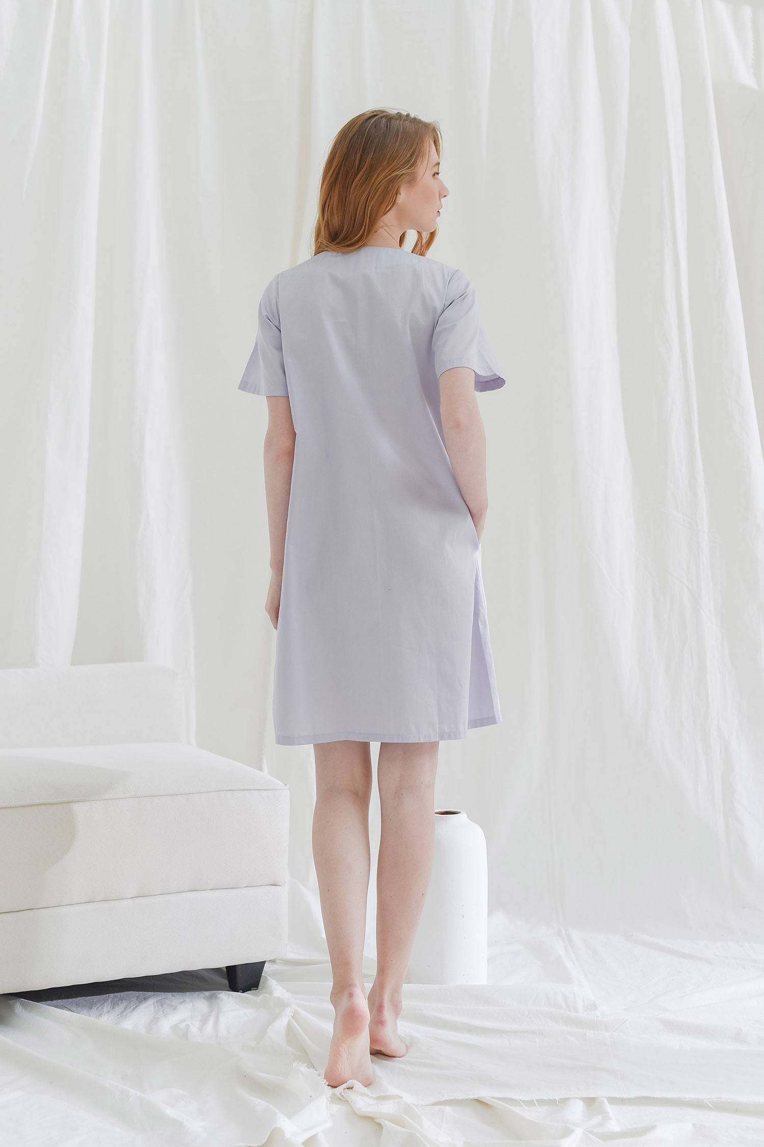 casual, dress, sleep, wear, woman, clothing, evee, collection, Lavender Dress 3