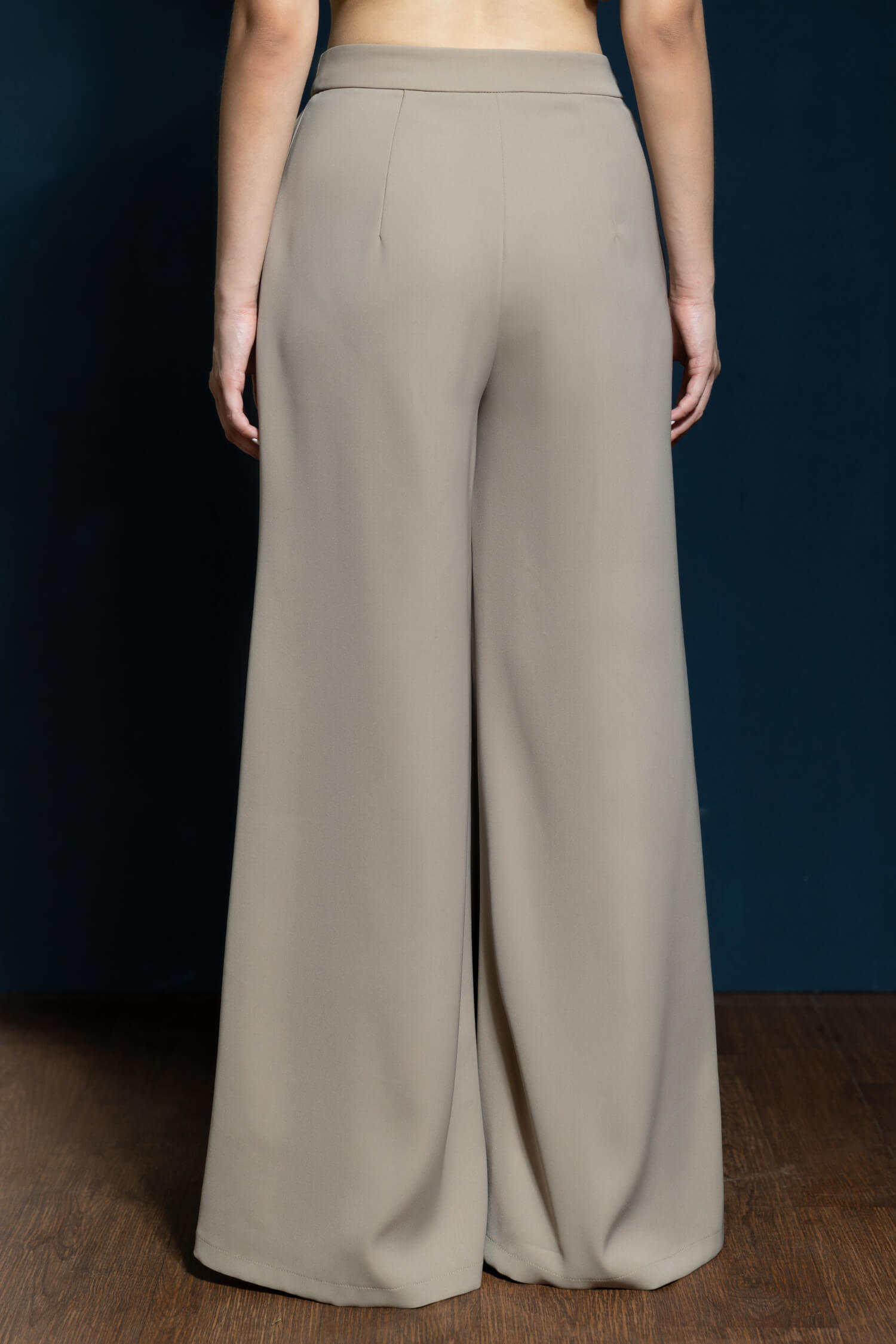 Elva Wide Cutbray Pants Sands - Image 4